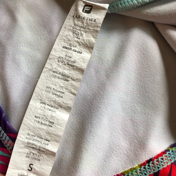 Fabletics multicolored Miri Tank size small - Picture 3 of 4